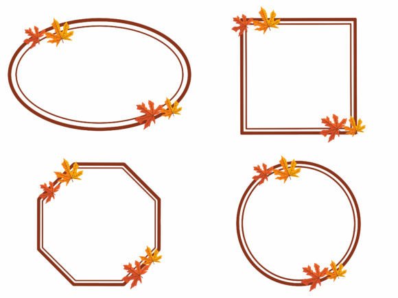 Autumn Leaf Frame Background