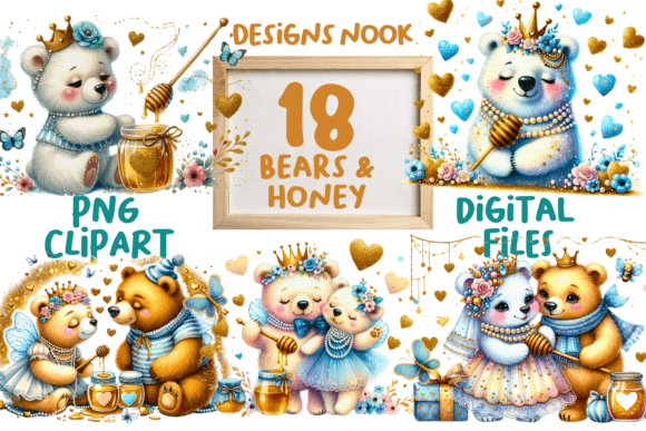 Bear Clipart, Bear Watercolor Painting