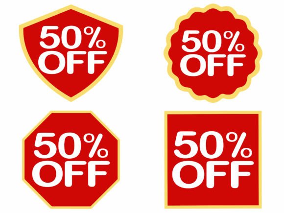 Discount Tag 50 Off
