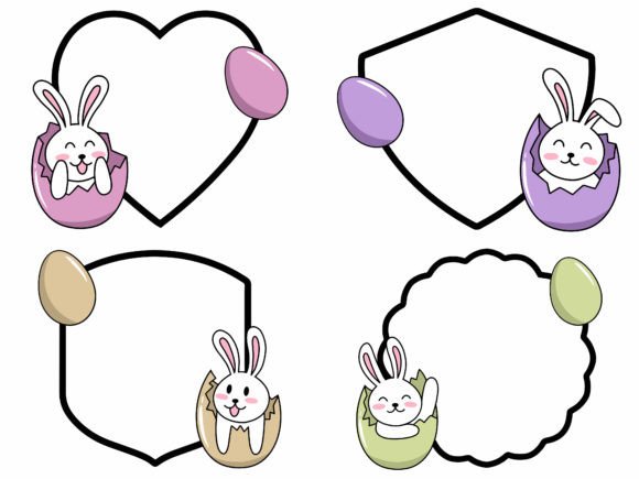 Easter Border Frame Background