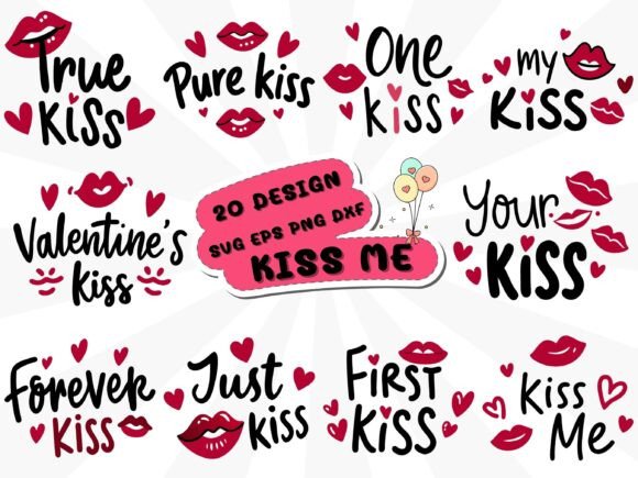 Kiss Me Red Lips Valentine's Day SVG Review