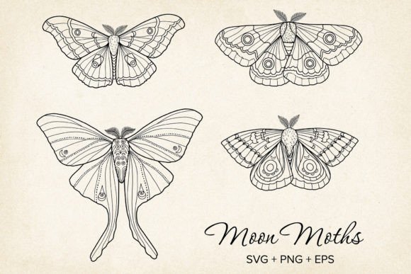 Moth Butterfly SVG Vector: A Hand-Drawn Embroidery Design Review
