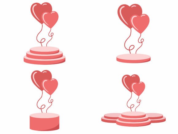 Podium Stage Product Balloon Background