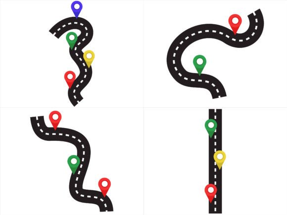Road Map Journey Route Location