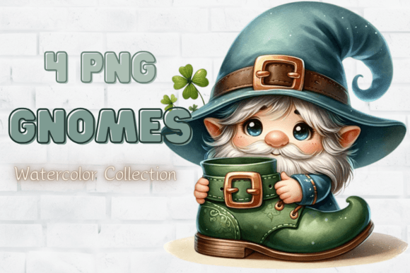 St Patricks Day Gnomes Clipart