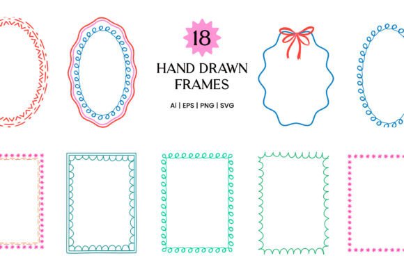 Whimsical Scribble Border Frame Review: A Playful Addition to Embroidery Projects